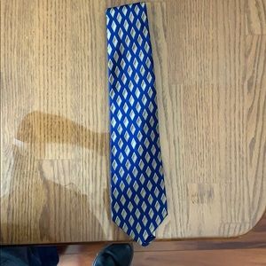 Men’s Lands’ End  100% Silk Neck Tie Blue Mint!